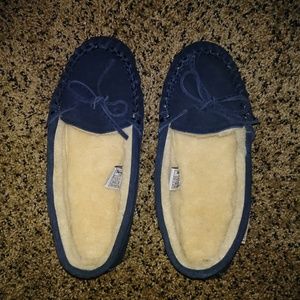 Navy BearPaw Slippers Size 7